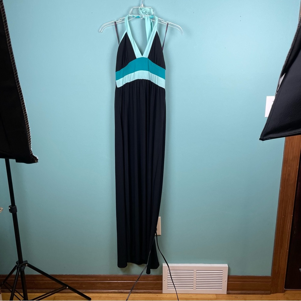 Candies black and teal maxi dress Women’s Soze Small